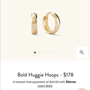 Mejuri bold huggie hoops - 12 mm